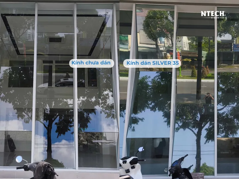 Màu phim thực tế mã SILVER 35 bên ngoài