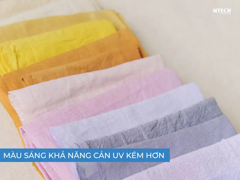 Màu nào chống tia UV kém hơn
