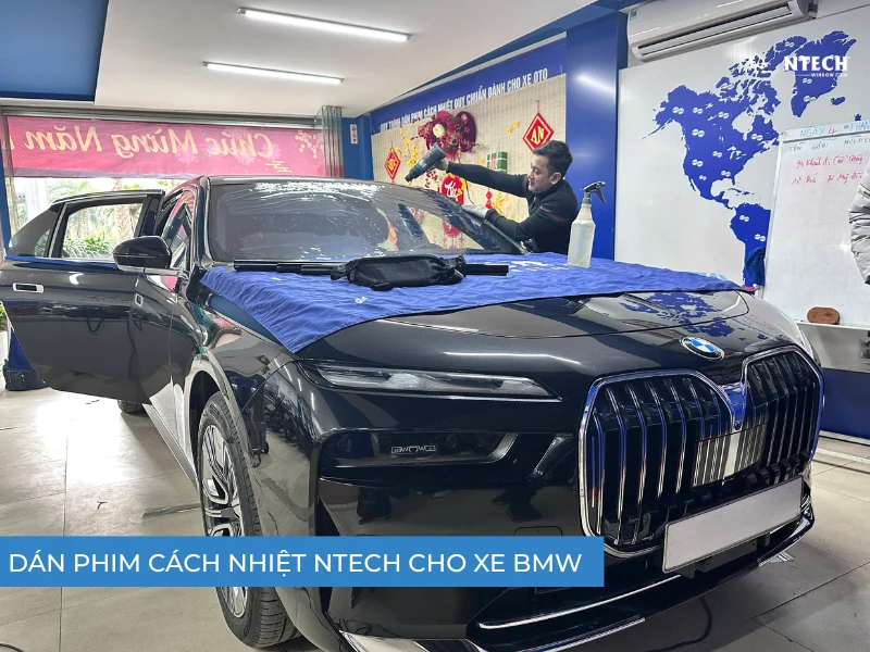 Dán phim cách nhiệt NTECH cho xe BMW