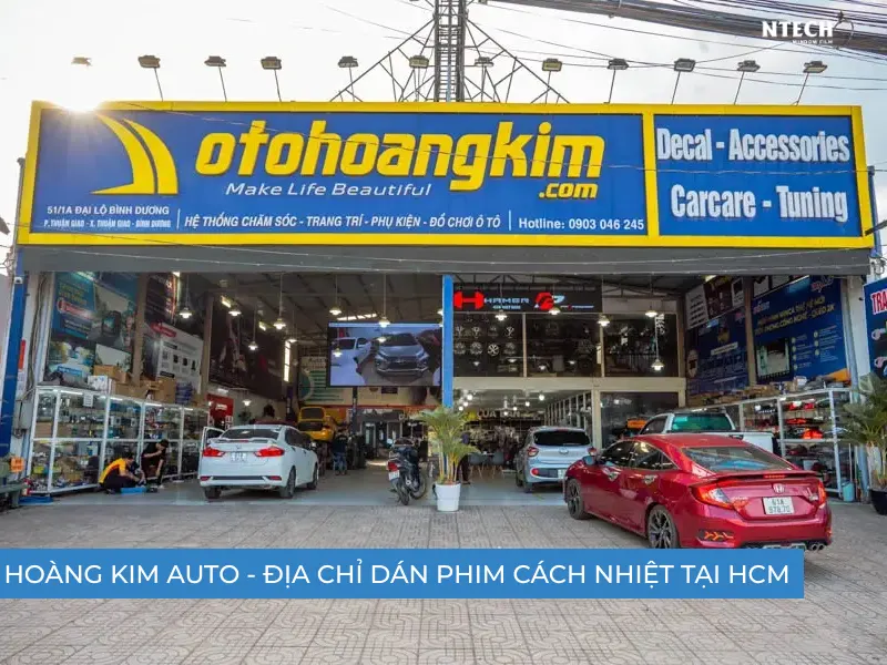 Hoàng Kim - địa chỉ dán phim cách nhiệt ô tô tại hcm