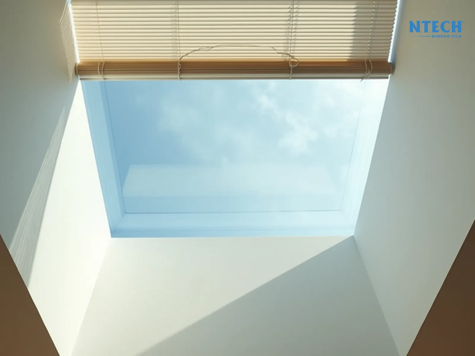 Dán mái kính chống nắng nóng | Cách chống nóng giếng trời hiệu quả