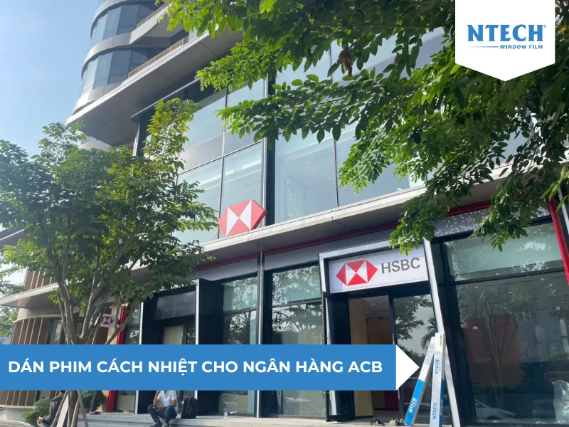 Dán kính văn phòng chống nóng cho ngân hàng ACB
