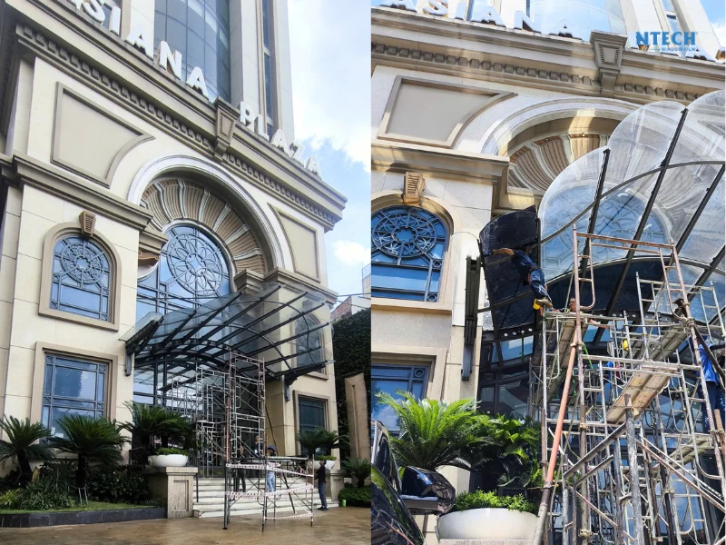 Dán mái đón Trung tâm Hội nghị và Tiệc cưới Asiana Plaza
