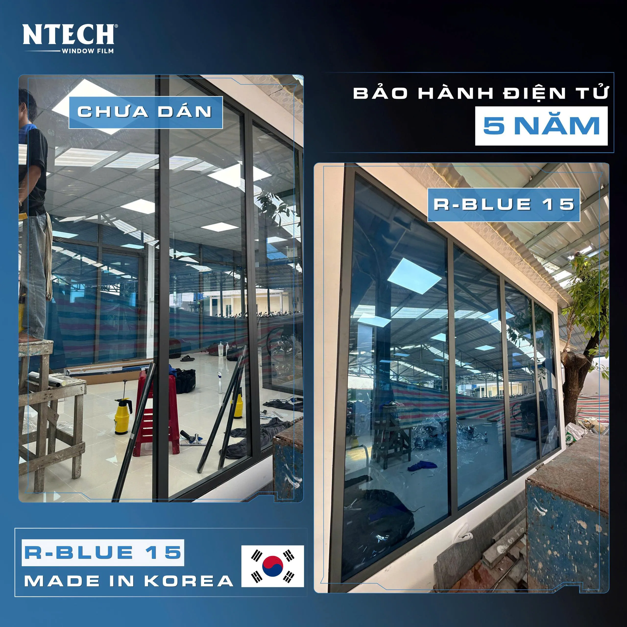 Phân tích hiệu suất cắt tia hồng ngoại IR và năng lượng mặt trời | So sánh các dòng phim NTECH Hàn Quốc chi tiết cho ô tô và nhà kính