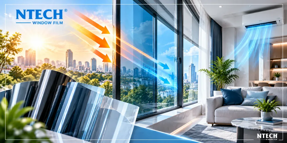 Tấm dán cách nhiệt cửa sổ chống nóng cản nhiệt hiệu quả cao