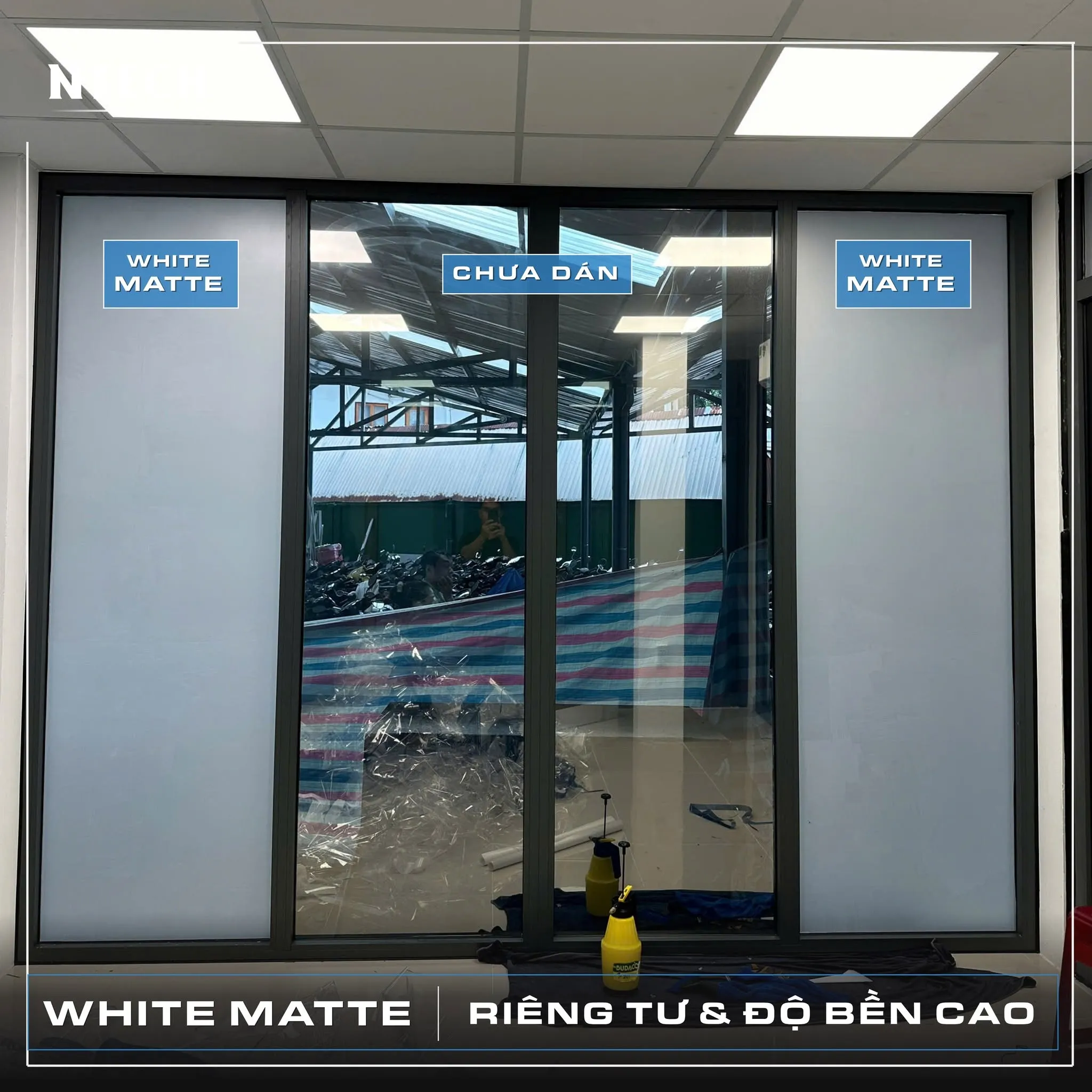Đánh giá chi tiết thông số kỹ thuật mã phim mờ WHITE MATTE NTECH