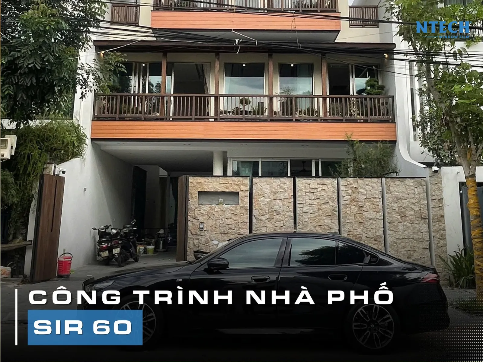 Phim cách nhiệt NTECH SIR 60 — Dòng Nano Ceramic cao cấp cho kính lái và phòng khách